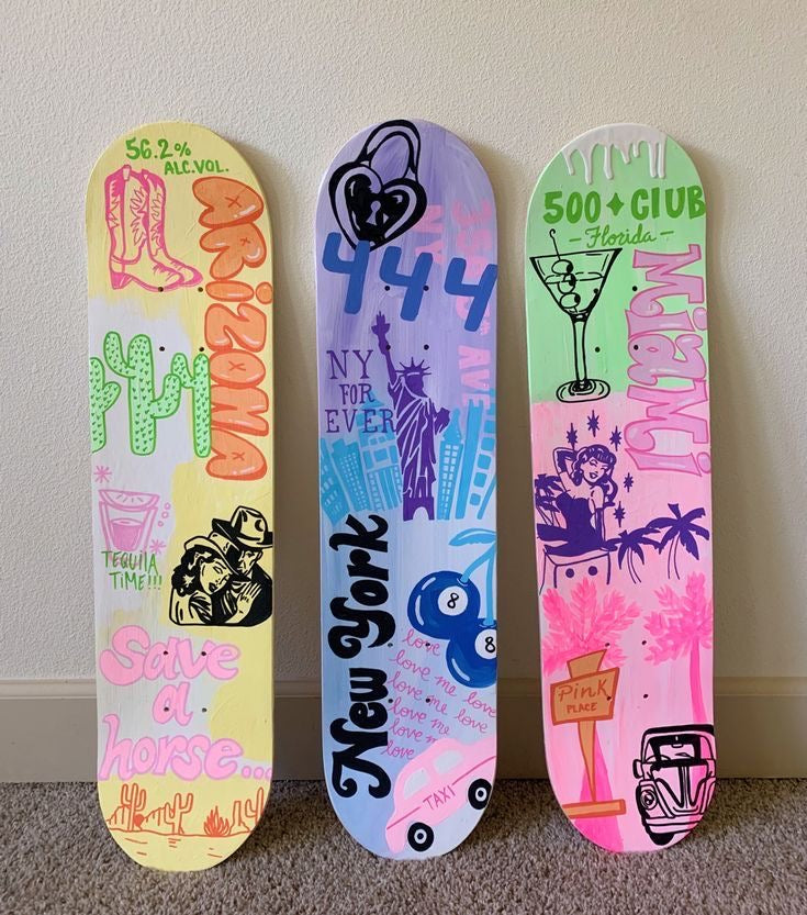 Wall Skateboard Deck Art Workshop